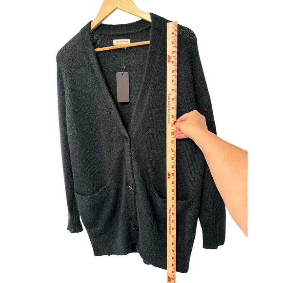 NEW! Isabel Marant S Kid Mohair $599 Long Cardigan Sweater Oversized Teal Green - Picture 6 of 8